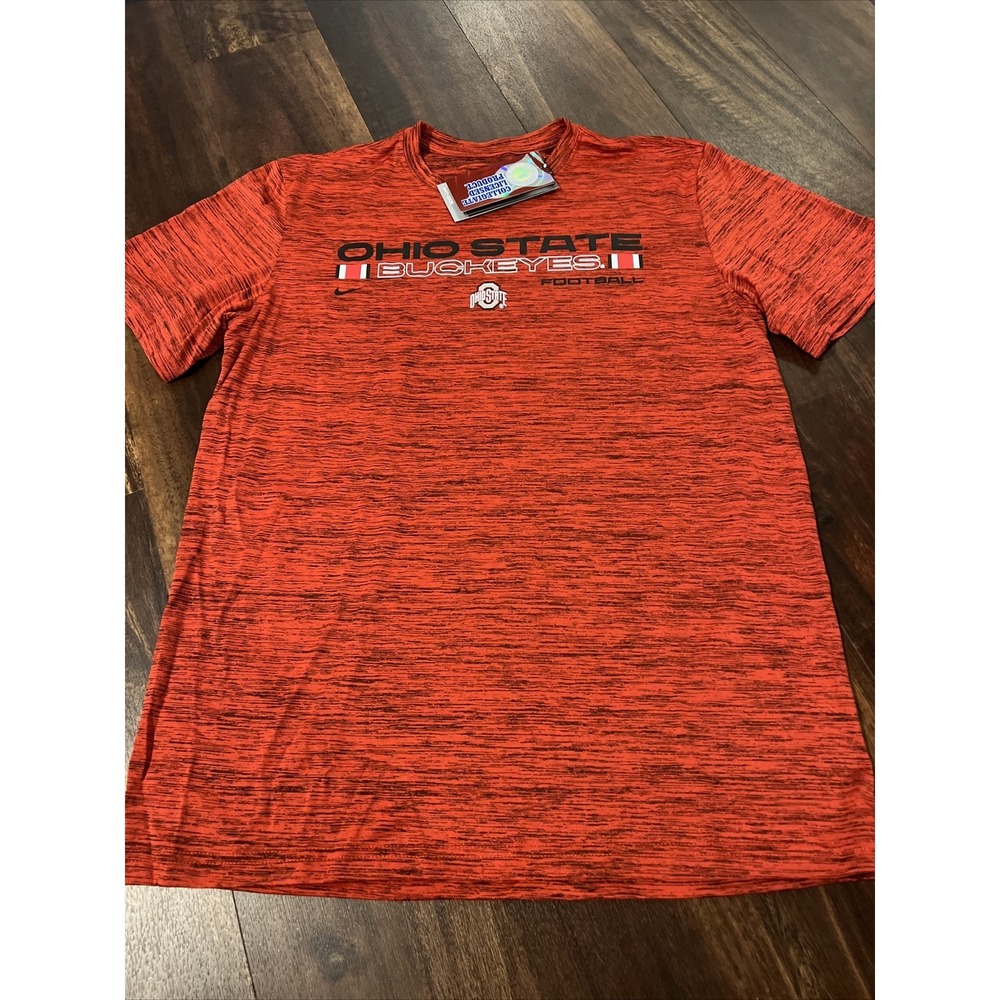 New Nike Mens Ohio State Buckeyes Short sleeve Shirt Size Small Red